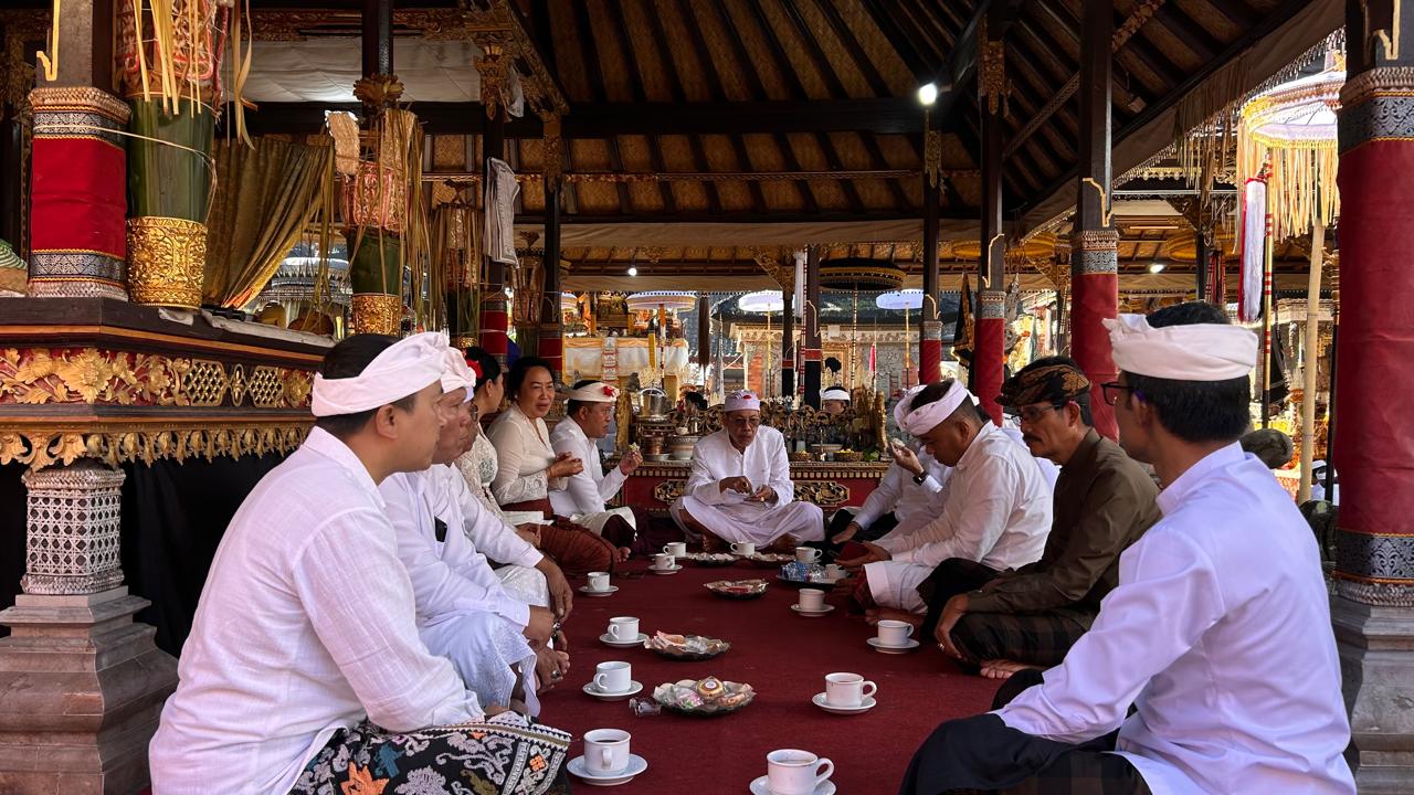 Muspayang bakti ring Pura Puseh Banjar Pule, Kelurahan Kawan, kecamatan Bangli, Kabupaten Bangli.